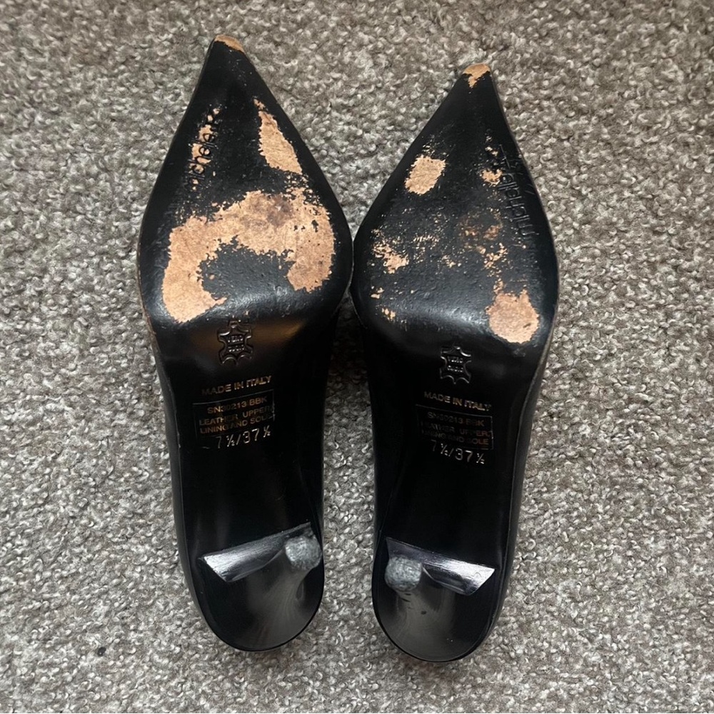 Black Pointed Toe Stiletto Pumps - image 6